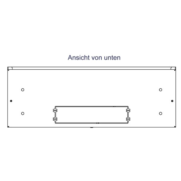 Produktbild MVT 150 244 RAL9016  -  Aufputz Medienverteiler für 24 Keystone (19.4mm Ausschnitt)